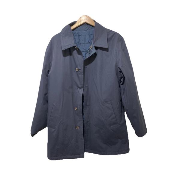 Reversible‎ Quilted Jacket – Men's XL Navy Button Front Joseph Abboud - Picture 3 of 5